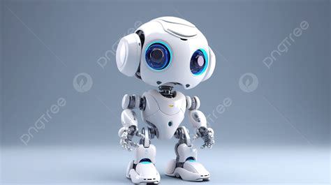 White Space Enabled Cute Ai Robot In 3d Rendering Background, 3d Robot, Robot Mascot, Cute Robot ...