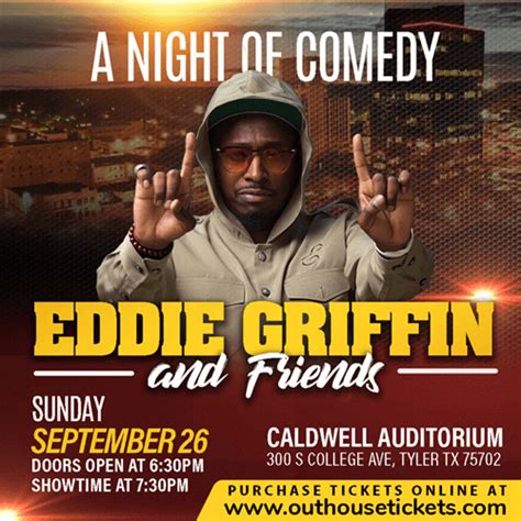 Comedian Eddie Griffin | Caldwell Auditorium | Outhouse Tickets