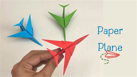 DIY PAPER AIRPLANE / Paper Crafts For School / Paper Craft / Easy kids craft ideas / Paper Craft ...