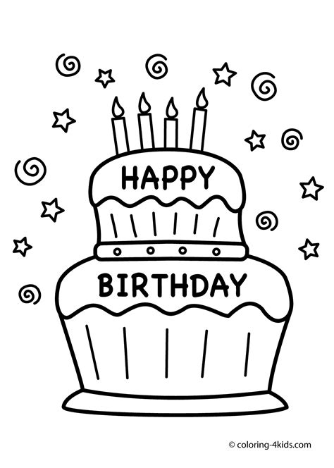 Happy Birthday Mom Printable Coloring Pages - Coloring Home