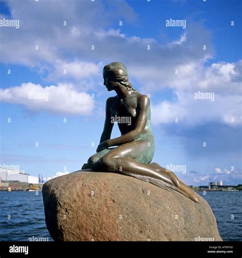 The little Mermaid, bronze statue by Edvard Eriksen 1913, Copenhagen ...