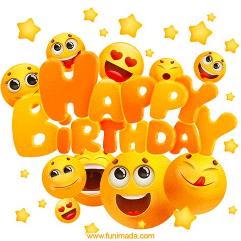 Emoji faces with different expressions appear: smiling, laughing, and ...