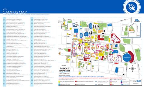 Mtsu Map Of Campus - Island Maps