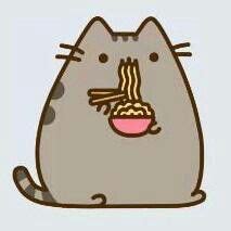 pusheen eats ramen(: or noodles | Pusheen cat, Pusheen, Ramen