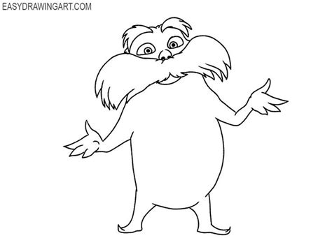 simple lorax drawing | The lorax, Drawings, Dr seuss drawings