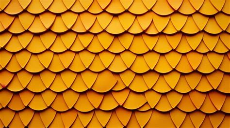 Premium Photo | A backdrop featuring a fresh installation of red roofing tiles Rows of yellow ...