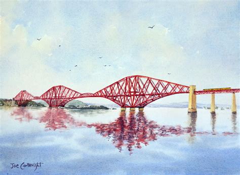 Forth Bridge - Scotland - Painting With Watercolors