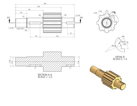 Pinion Shaft | GrabCAD Tutorials