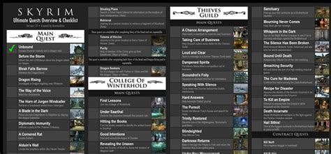 Complete List of All Skyrim Quests | GamersNexus | Skyrim quests ...