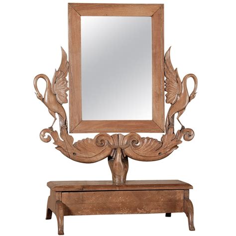 Antique Vanity With Round Mirror Value / We were gifted this vanity years ago. - canvas-ily