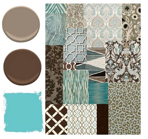 brown and turquoise color scheme - trim color schemes for brown brick house Taupe Color Schemes ...