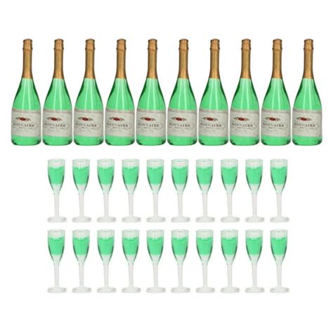 10 Sets Dollhouse Champagne Set DIY Miniature Simulation Model ...