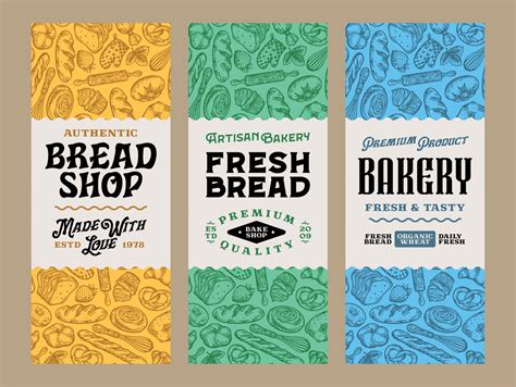 Vintage Packaging Design For Bakery