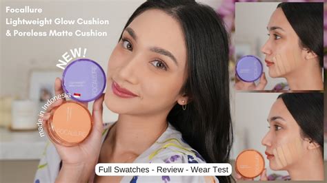 FOCALLURE CUSHION | Full Swatches - Review - Wear Test - YouTube