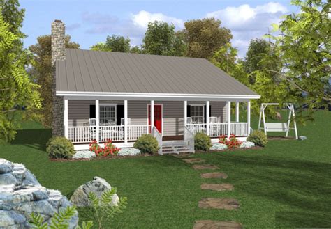 Cottage Plan: 953 Square Feet, 2 Bedrooms, 1.5 Bathrooms - 036-00005