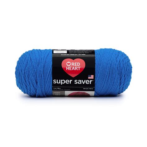 Red Heart® Super Saver® #4 Medium Acrylic Yarn, Blue 7oz/198g, 364 Yards - Walmart.com