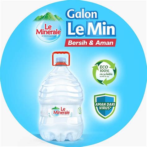 Jual AIR MINUM LE MINERALE GALON ISI 15 LITER | Shopee Indonesia