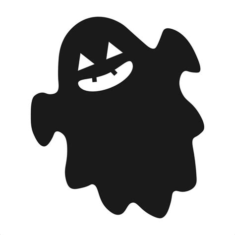 Halloween ghost silhouette. Vector illustration. 10835137 Vector Art at Vecteezy