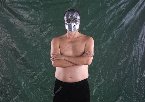 Premium Photo | Portrait of a professional wrestler in a mask