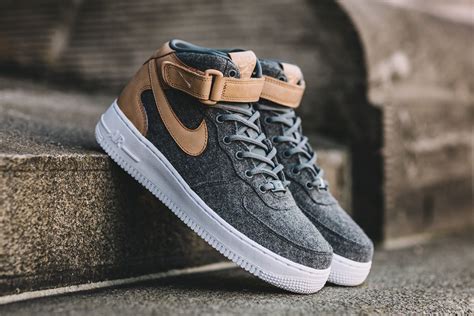 Nike Air Force 1 07 Mid Leather Premium Wool - Sneaker Bar Detroit