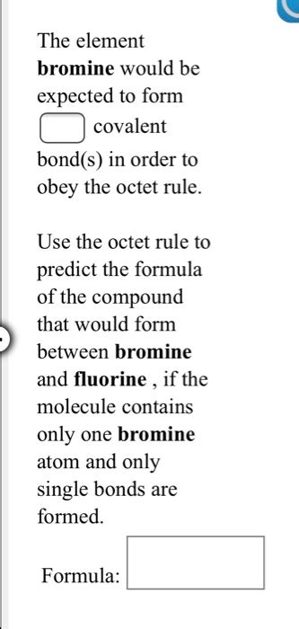 Answered: The element bromine would be expected… | bartleby