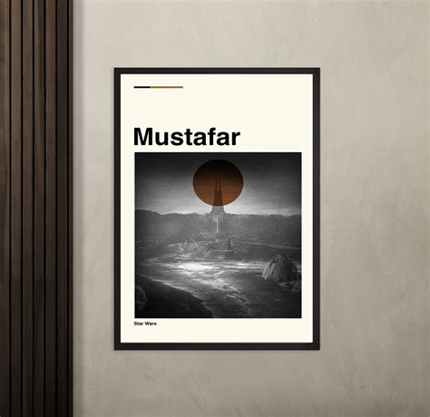 Mustafar Poster Mustafar Print Custom Poster Vintage - Etsy