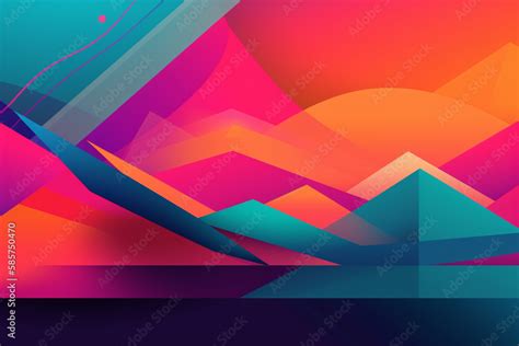 Vibrant Abstract Background. An abstract background illustration ...