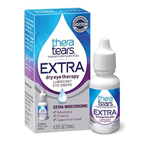 TheraTears Extra Dry Eye Therapy Lubricating Eye Drops for Dry Eyes, 0. ...