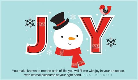 JOY Psalm 16:11 eCard - Free Christmas Cards Online