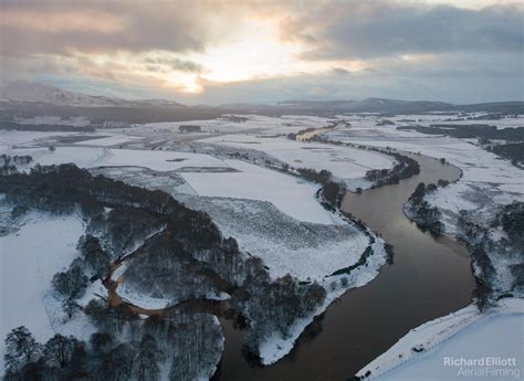 River Spey at sunset today