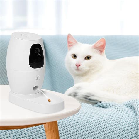 Smart Pet Feeder Camera Dog Cat Automatic Food Dispenser Portable ...