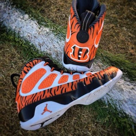 Bengals Tiger Stripes Edition Jordans | Cincinnati bengals, Bengals ...