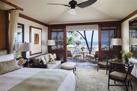 Guestroom at Four Seasons Hualalai Kona, Hawaii, United States Hotel Bedroom Design, Bedroom ...