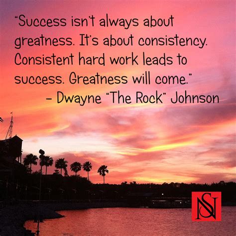 Dwayne The Rock Johnson Quote | Sexy Networking by Dirk Hooper