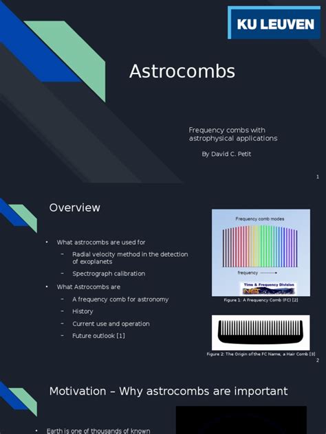 Astrocombs Presentation | PDF | Redshift | Spectroscopy