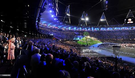 Queen Elizabeth II makes a speech during the opening ceremony of the ...