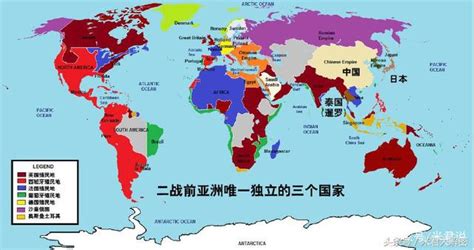 欧洲的五大殖民帝国地图，亚洲除了中国日本暹罗全是殖民地 - 每日头条