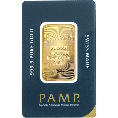 1 oz Fine Gold Bar 999.9 - PAMP Suisse | GOLD AVENUE