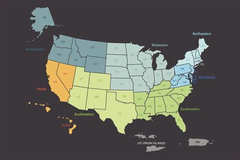 United States Wall Map Laminated