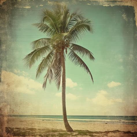 Premium Photo | Abstract palm tree painting