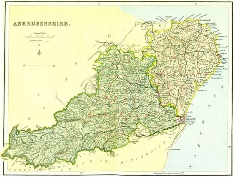 Ordnance Gazetteer of Scotland - Aberdeenshire Map