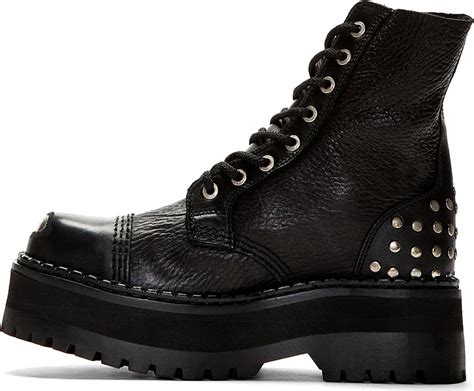 Black steel toe combat boots - piladeg