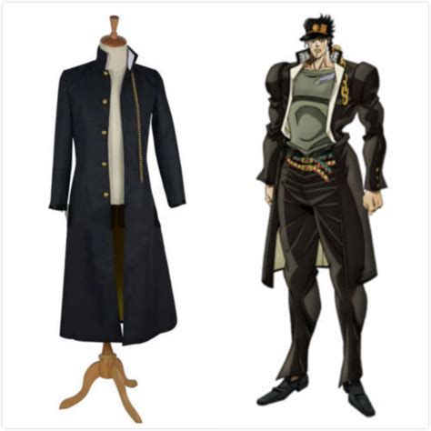 Anime JoJo's Bizarre Adventure Kujo Jotaro Cosplay Costume For Sale ...