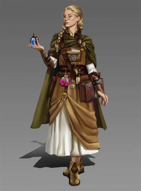 ArtStation - Alchemist character | Dungeons and dragons characters, Character portraits, Fantasy ...