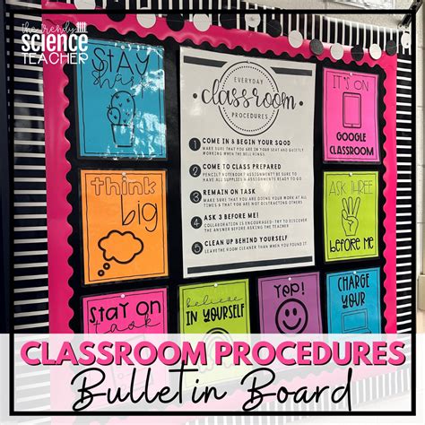 Classroom Procedures Bulletin Board ⋆ The Trendy Science Teacher