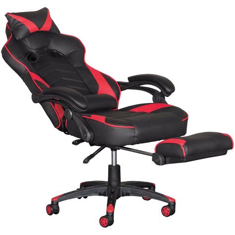 Revolution Red Gaming Chair with Footrest | Y-310A BLK/RED | CAMBRIDGE HOME | AFW.com