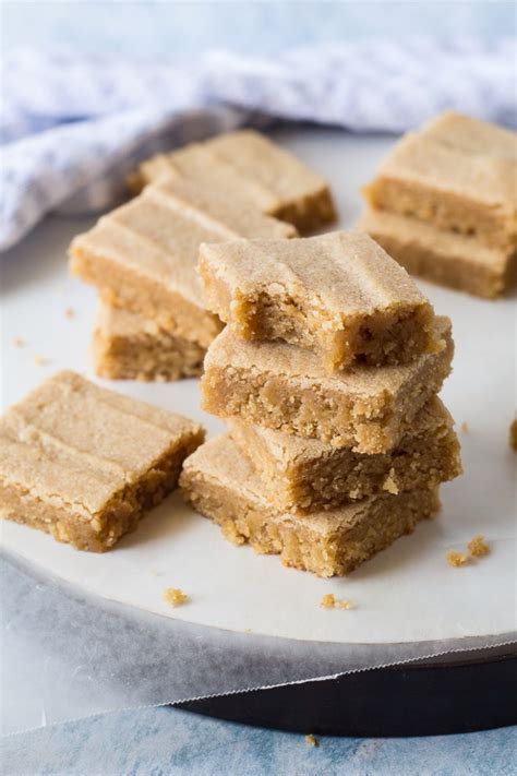 Peanut Butter Cookie Bars - Chocolate With Grace