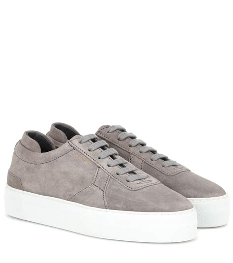 Axel Arigato Suede Platform Sneakers in Gray - Lyst