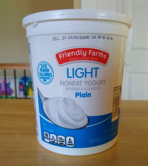 Friendly Farms Light Nonfat Plain Yogurt | Aldi Reviewer