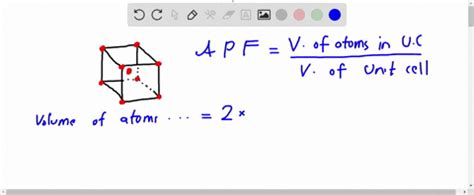 Show that the atomic packing factor for BCC. is 0.68. | Numerade